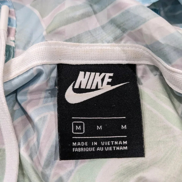 Nike Sportswear Womens Windrunner Cropped Floral Full-Zip Jacket with hood M - Picture 4 of 11